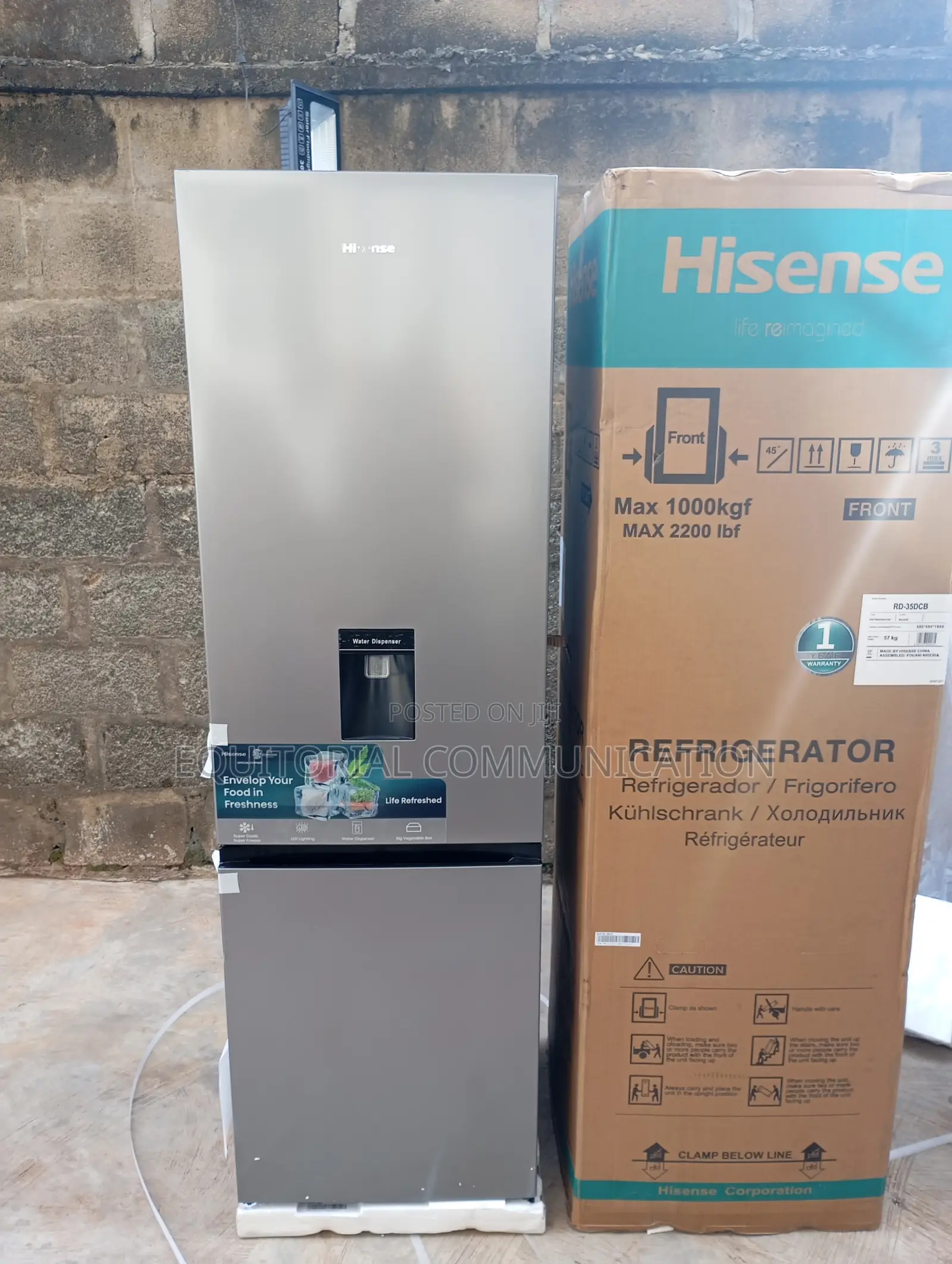 Hisense 35dcb-Rd Refrigerator With Dual Cooling Zones
