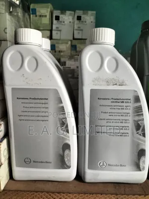 Mercedes-Benz Blue, Pink Coolant/Antifreeze