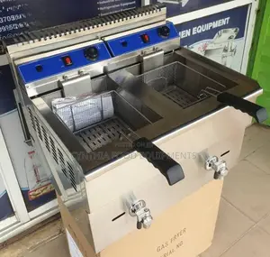 Photo - Industrial 18l X18l Gas Deep Fryer With Tap