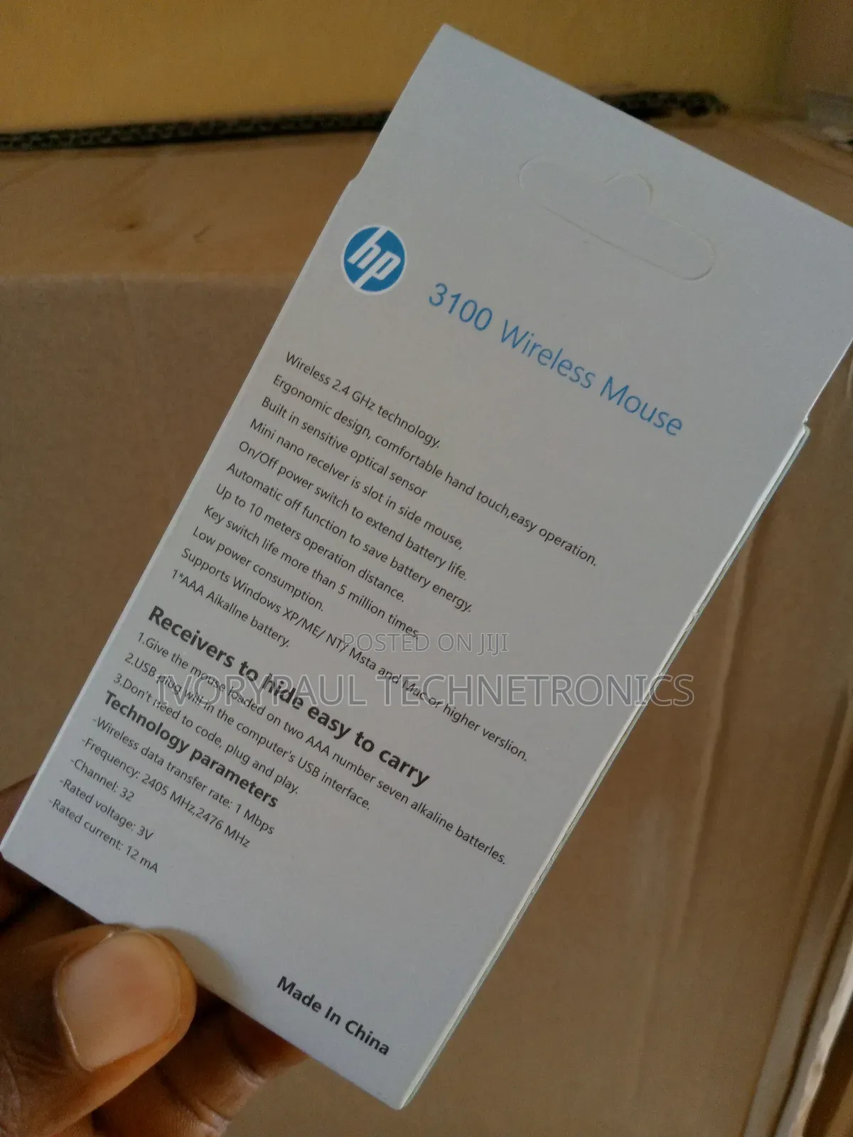 Hp 3100 Wireless Mouse.