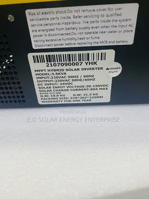 3.5kva 24v Yohako Solar Hybrid Inverter Is Available