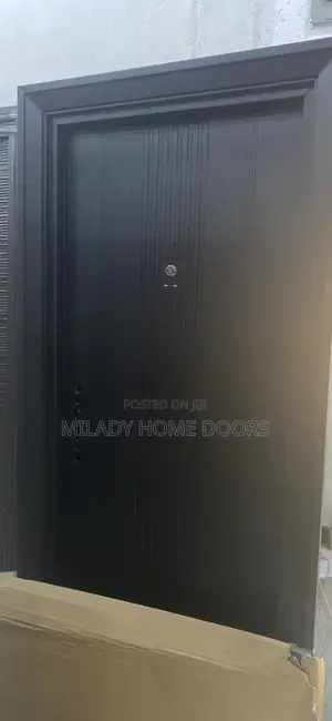 Black Steel Door 90mm 3ft (Boldline)