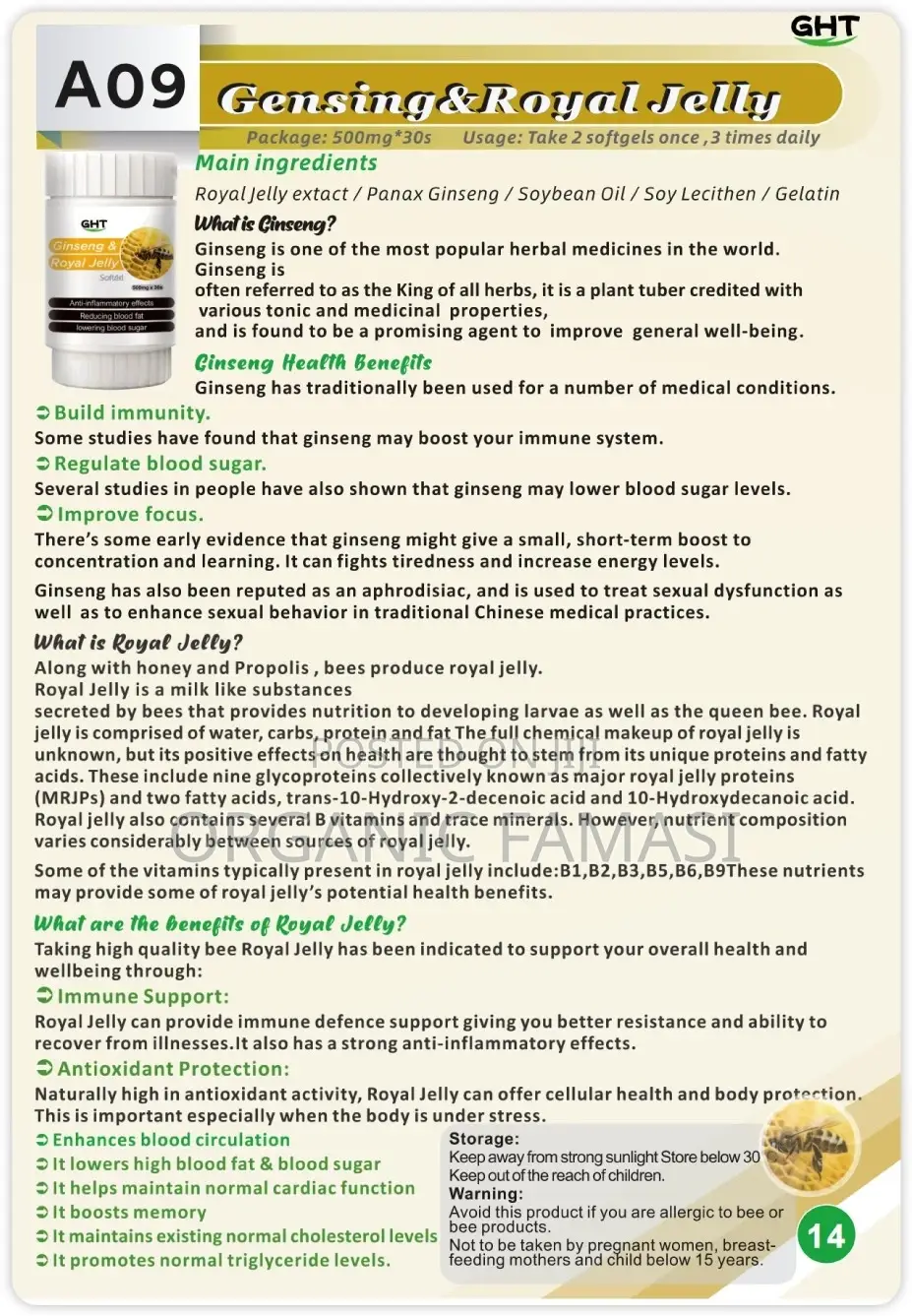 GHT Ginseng Royal Jelly Softgel