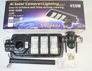 4g Solar CCTV Camera With Street Light
