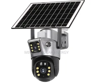 Double Lens CCTV Solar Camera With Night Vision and Light