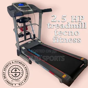 Photo - Big 2.5 Hp Treadmill Tecno Fitness With Twister and Dumbbell
