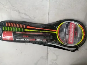 Badminton Racket Pair and Shuttle Cup