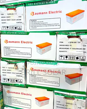 12v-200ah Baumann Electric Solar Gel Battery