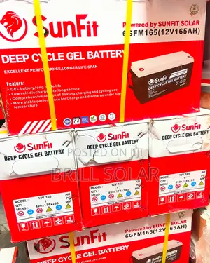 12v-165ah Sunfit Solar Gel Battery