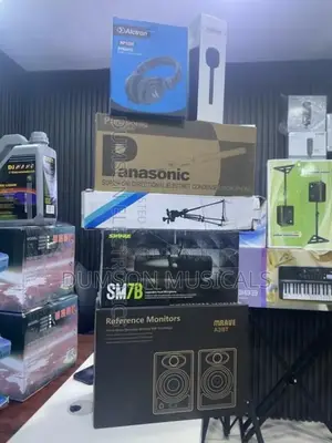 Reference Monitors, Sm7b, Panasonic Condenser Mic, Headphone