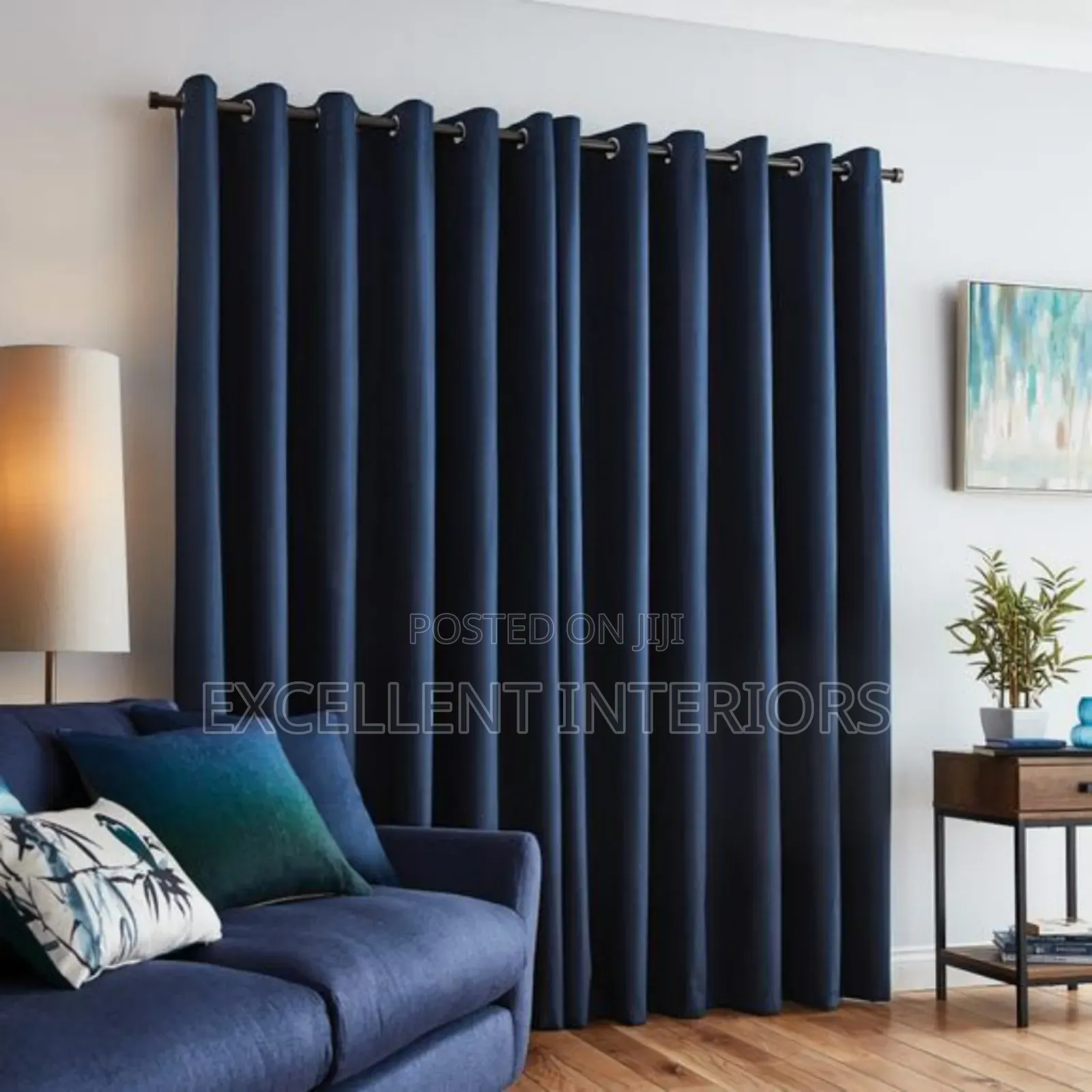 High Quality Navy Blue Curtains