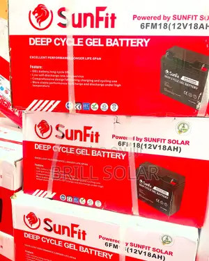 12v-18ah Sunfit Solar Gel Battery