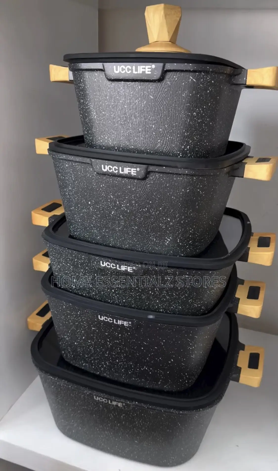 Black Cube Ucc Life Pots Set