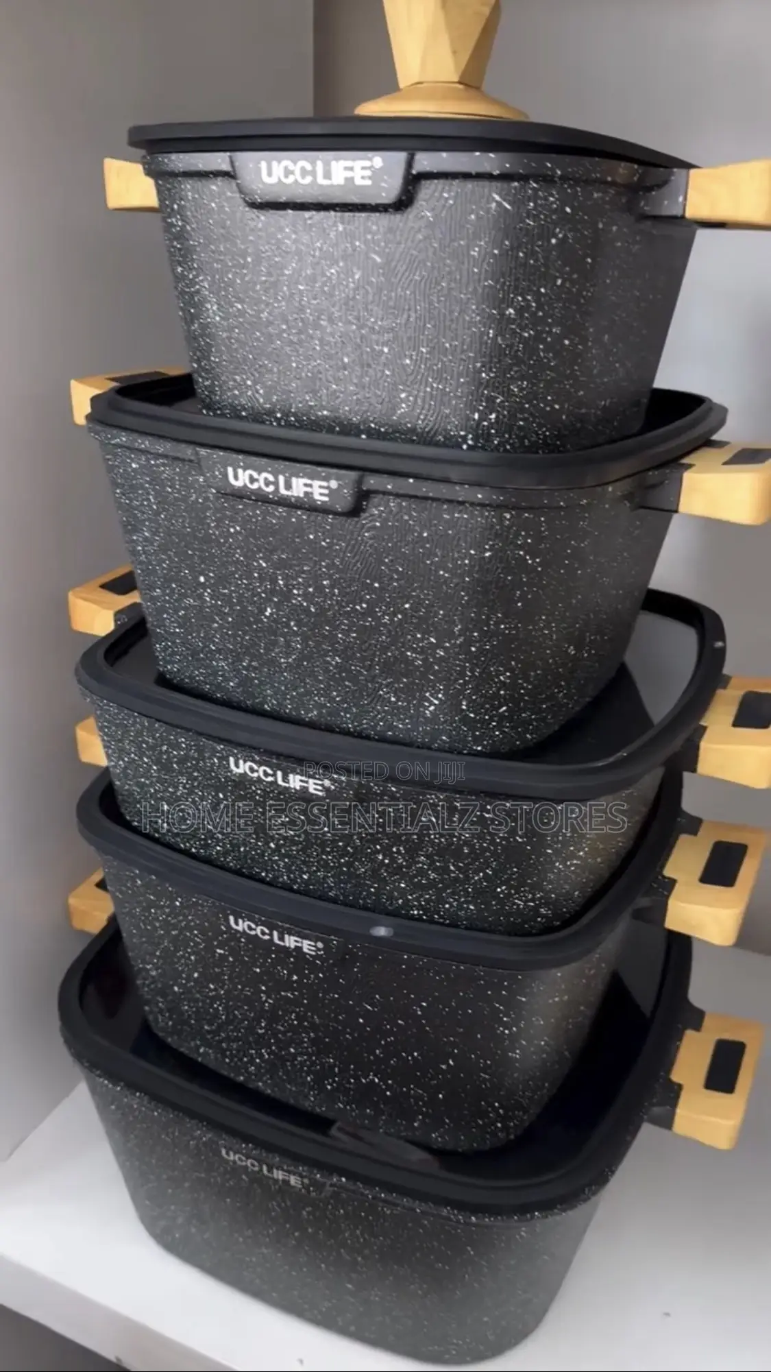 Black Cube Ucc Life Pots Set