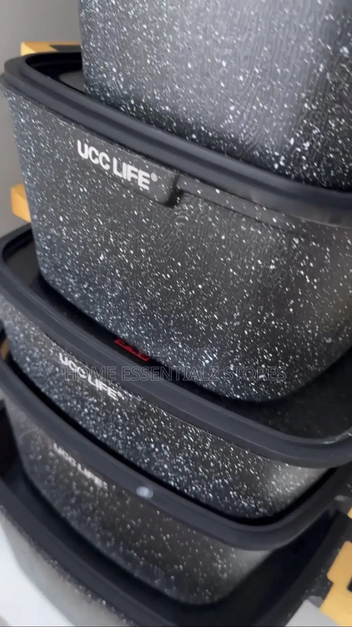 Black Cube Ucc Life Pots Set