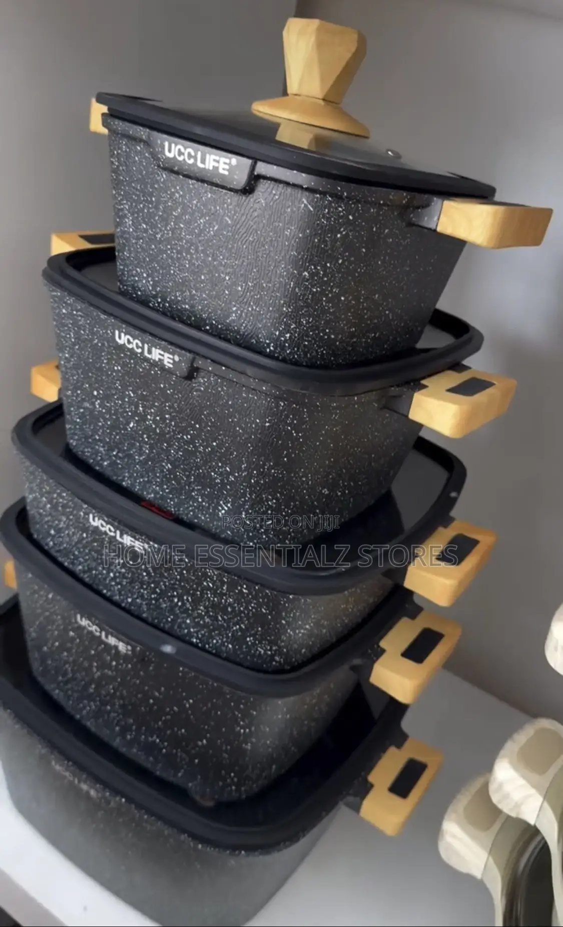 Black Cube Ucc Life Pots Set