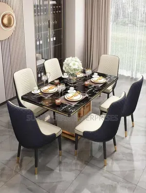 Quality Imported Set of Marble Dinning