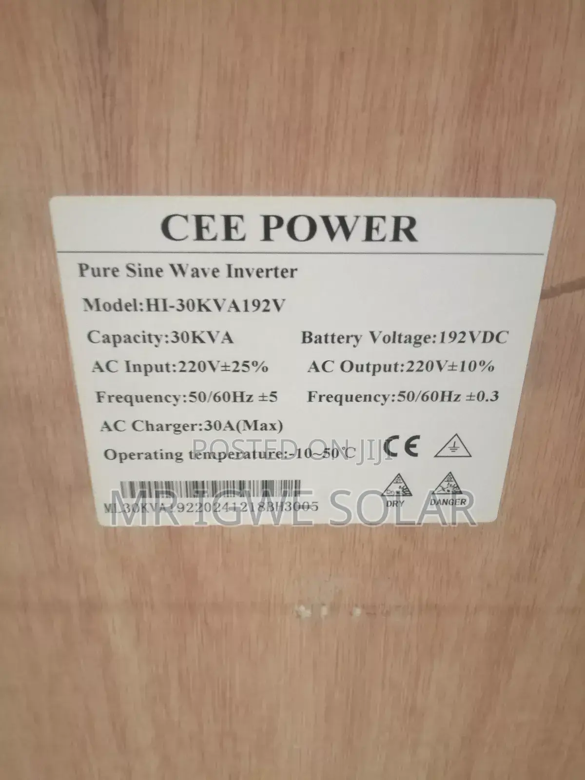 30kva Cee Power Inverter