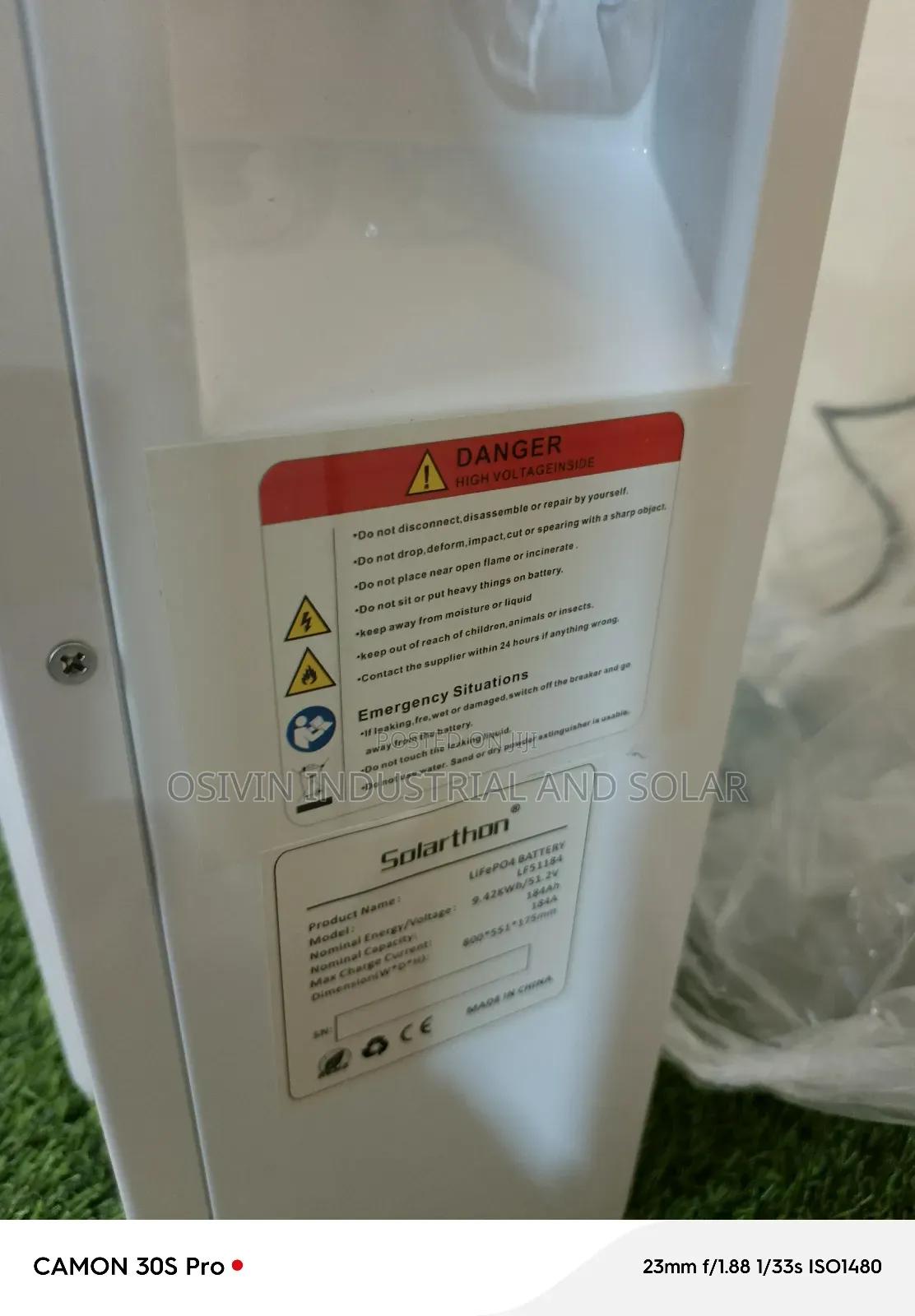 10kwh 52v Solarthon Lithium Battery