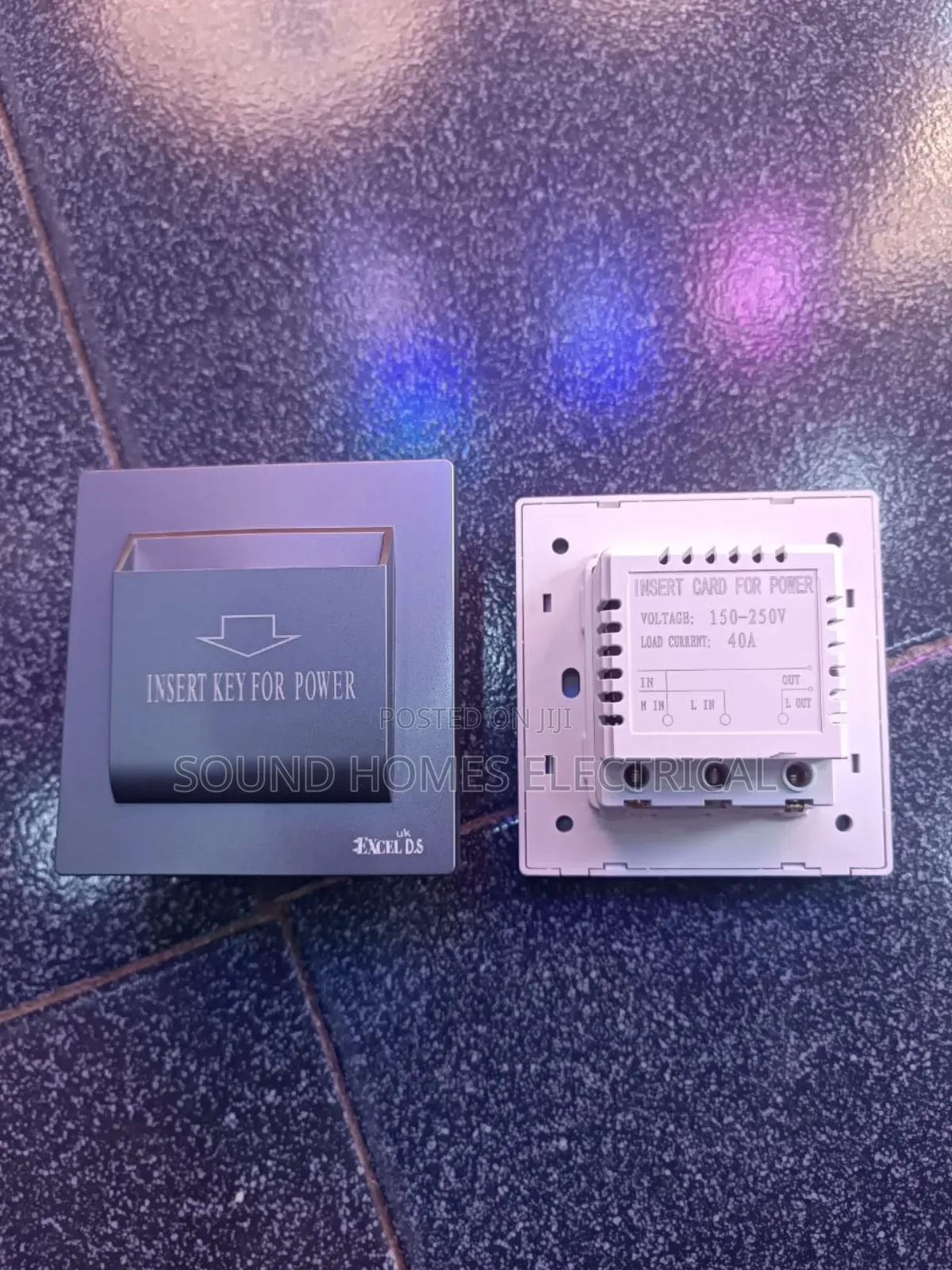 Grey Colour Key Card Switch
