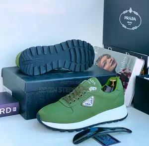High Quality Prada Milano Canvass Luxury Men Sneakers