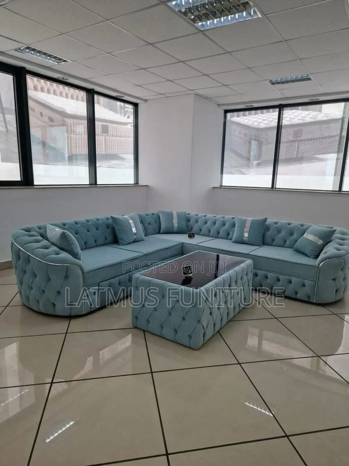 L Shape With Center Table