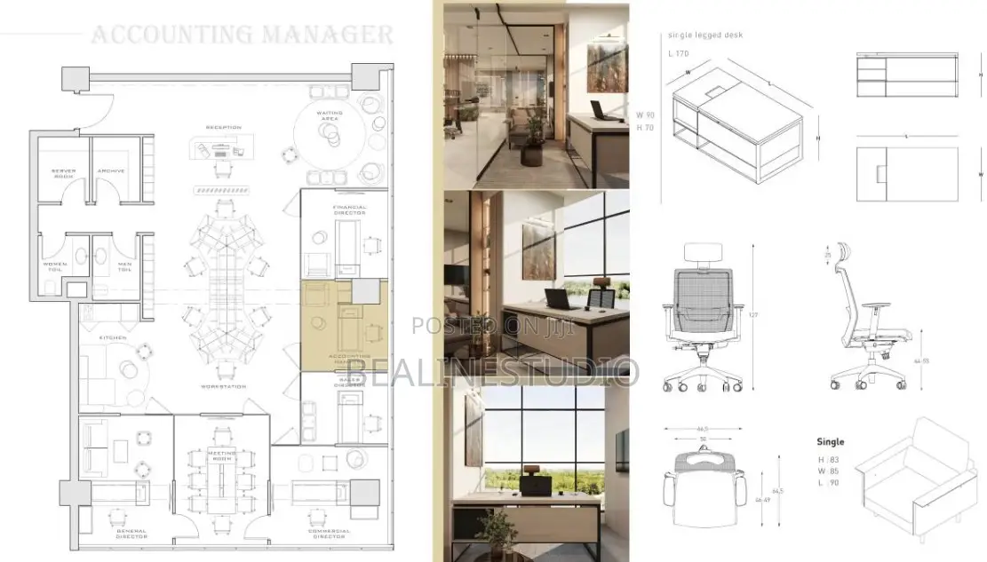 Office Design by Bealinestudio/ Cost to Build