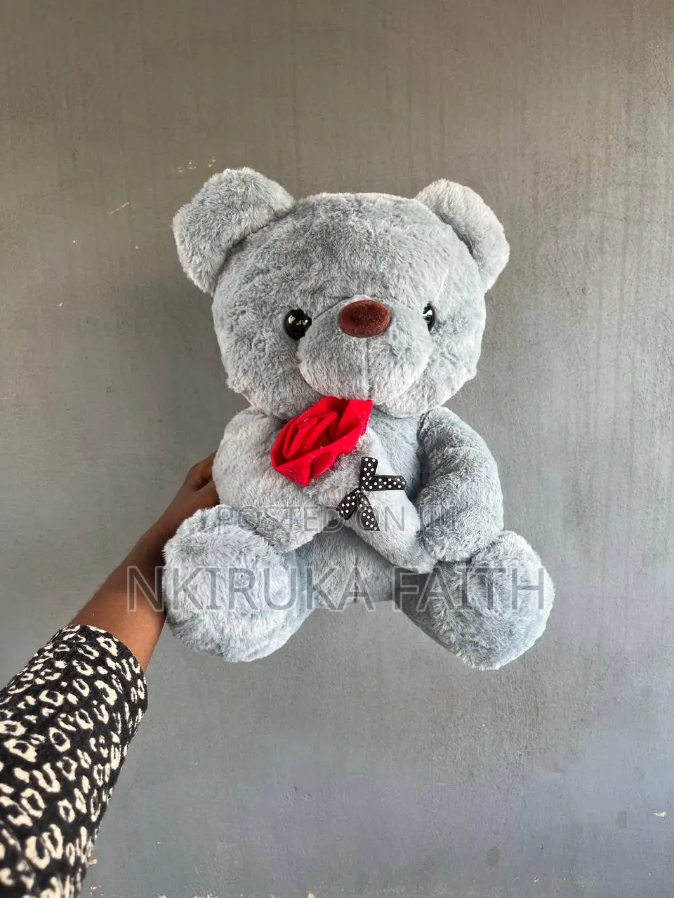 Labubu Rose Teddy Medium Size