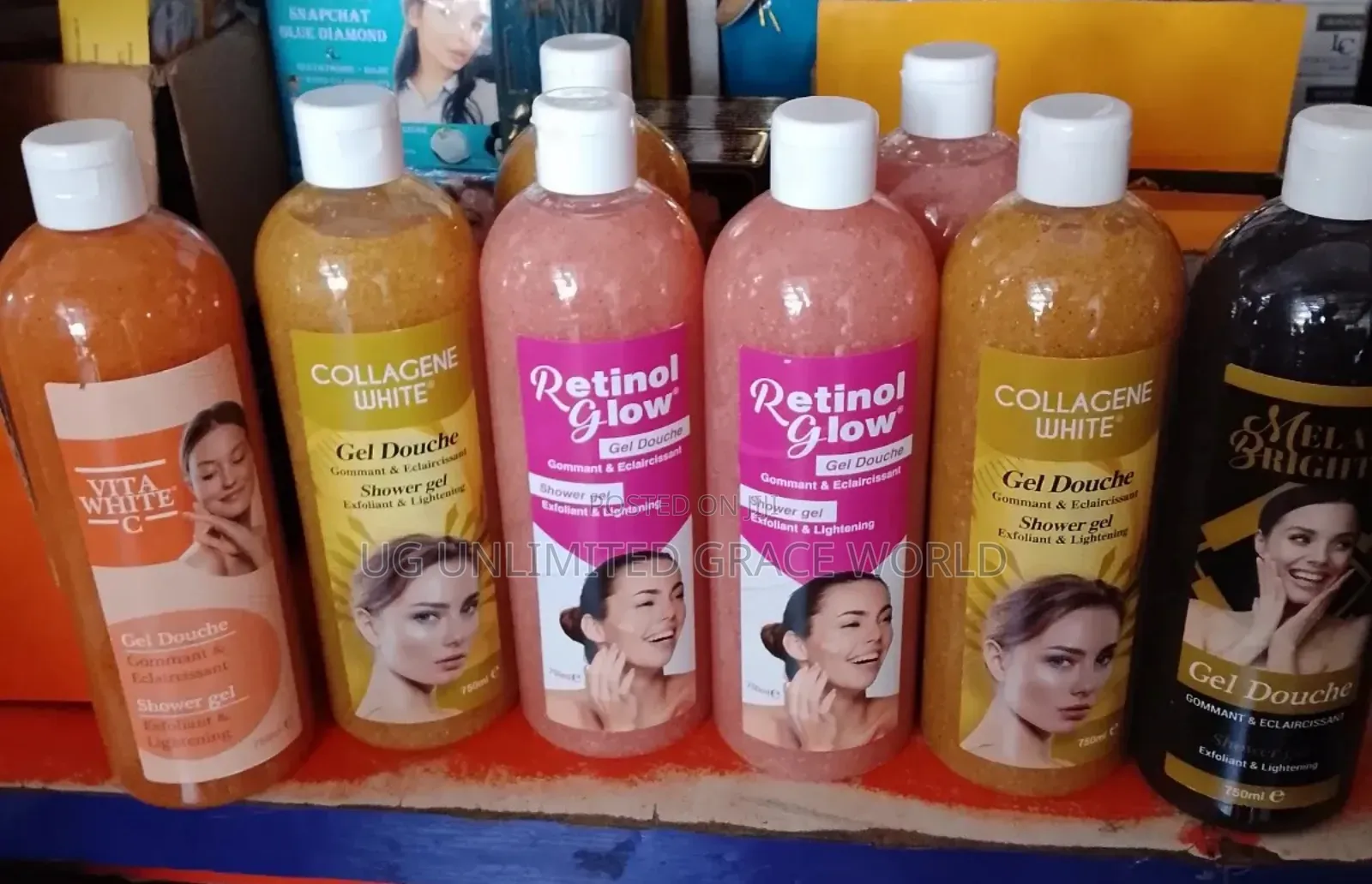 Varieties of Gel Dounch Showering Gel