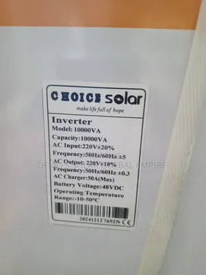 10kva Choice Non Hybrid Inverter