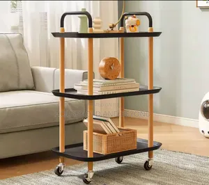Movable Trolley Storage Rack