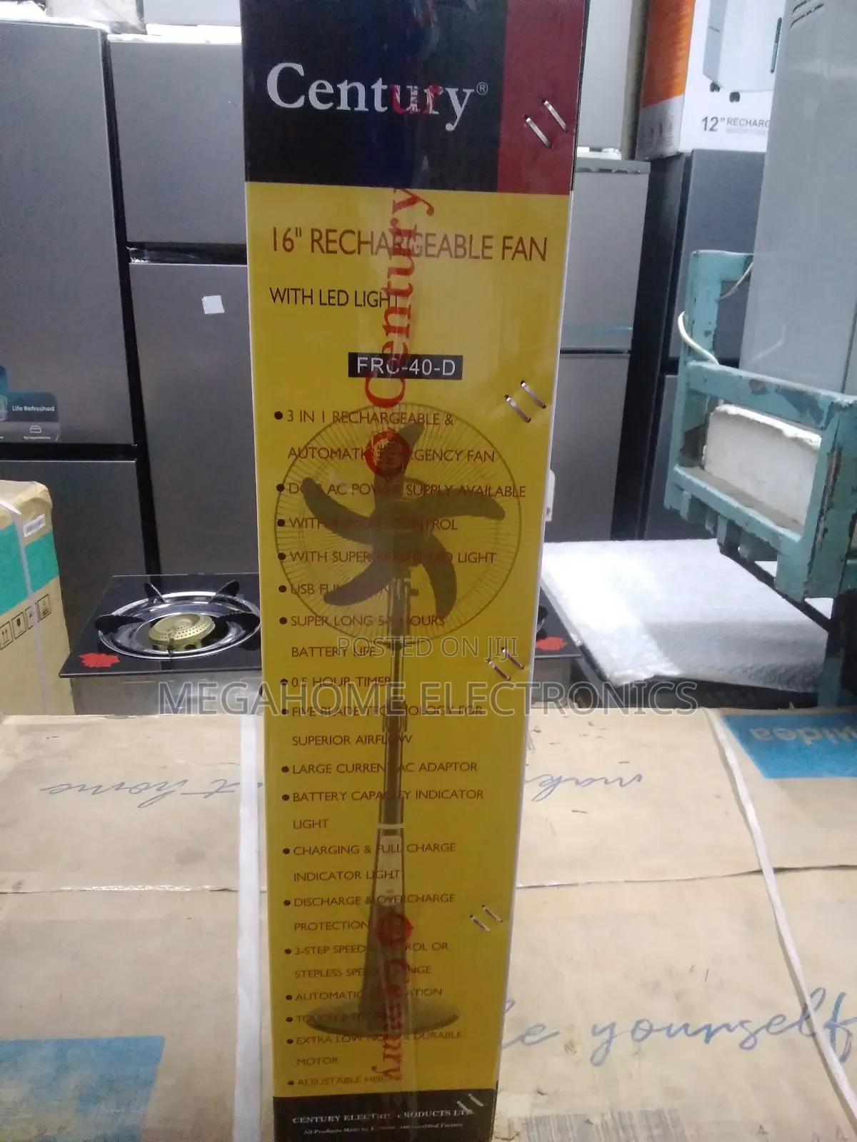 Century Rechargeable Fan 16