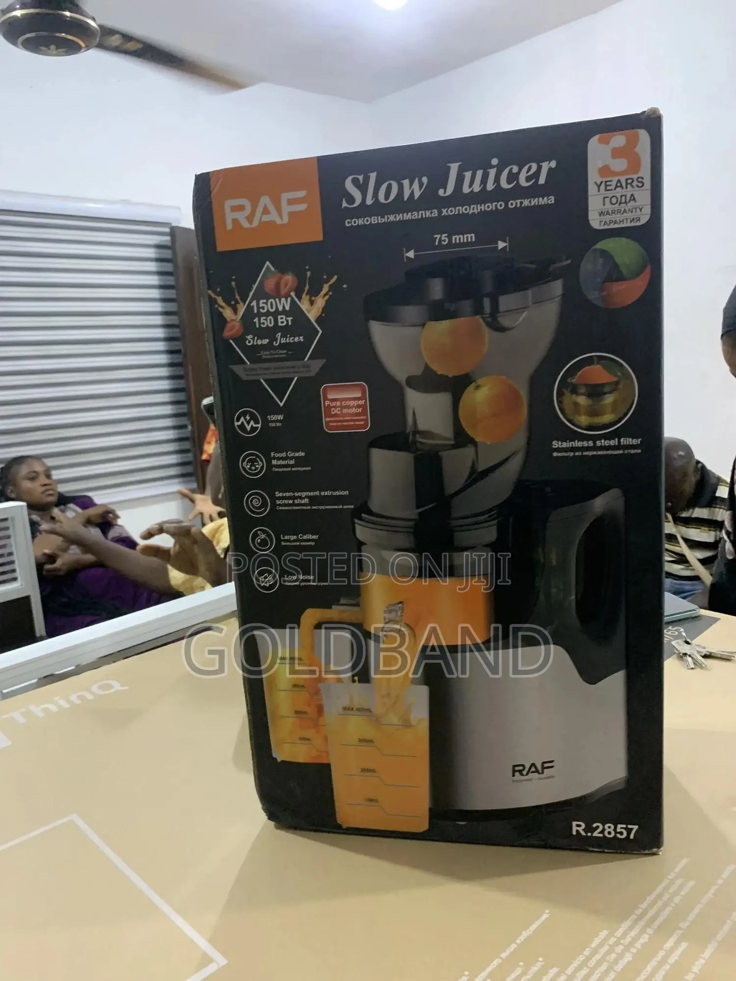 Raf 150w High-Yield Slow Juicer