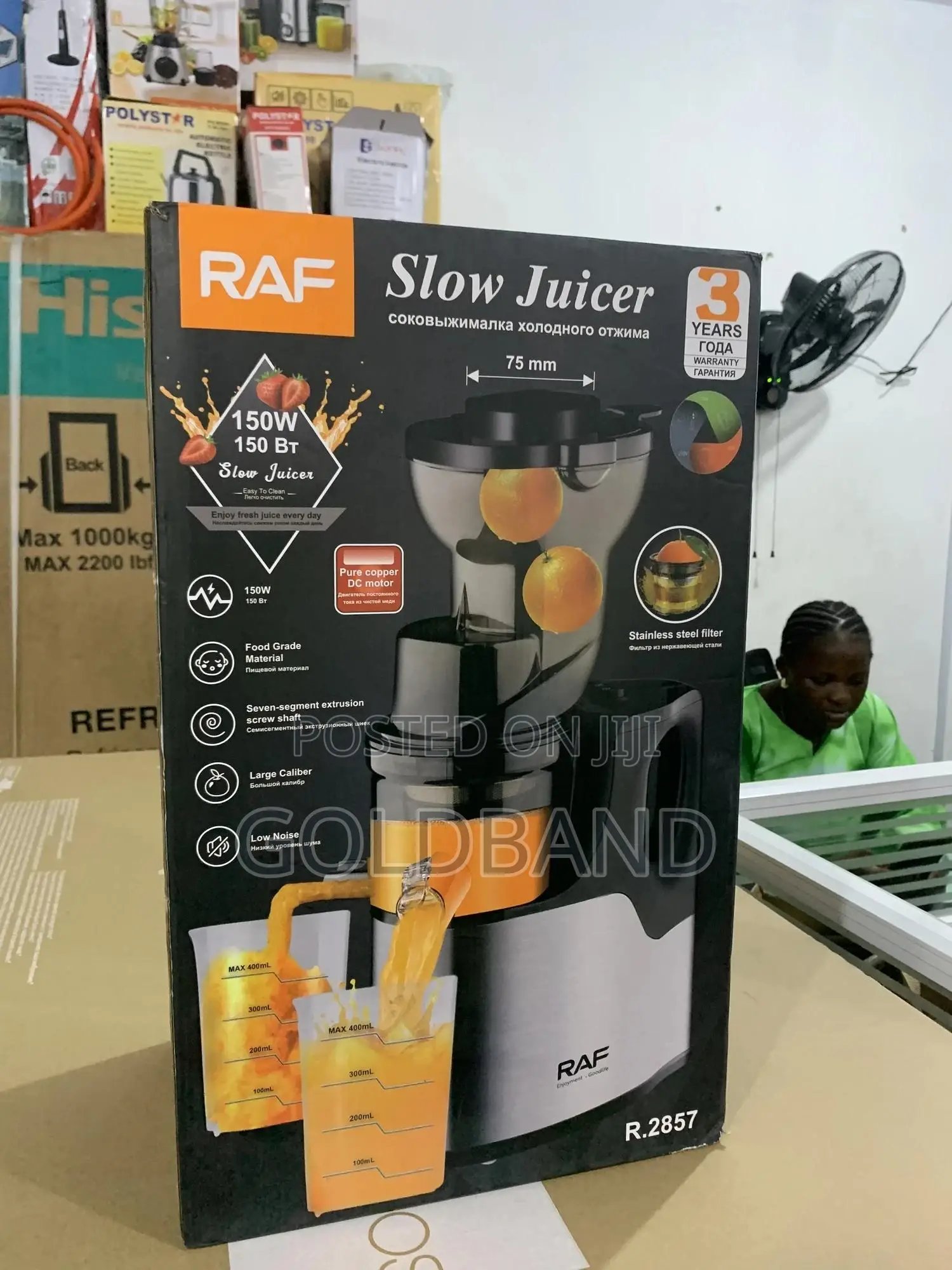 Raf 150w High-Yield Slow Juicer