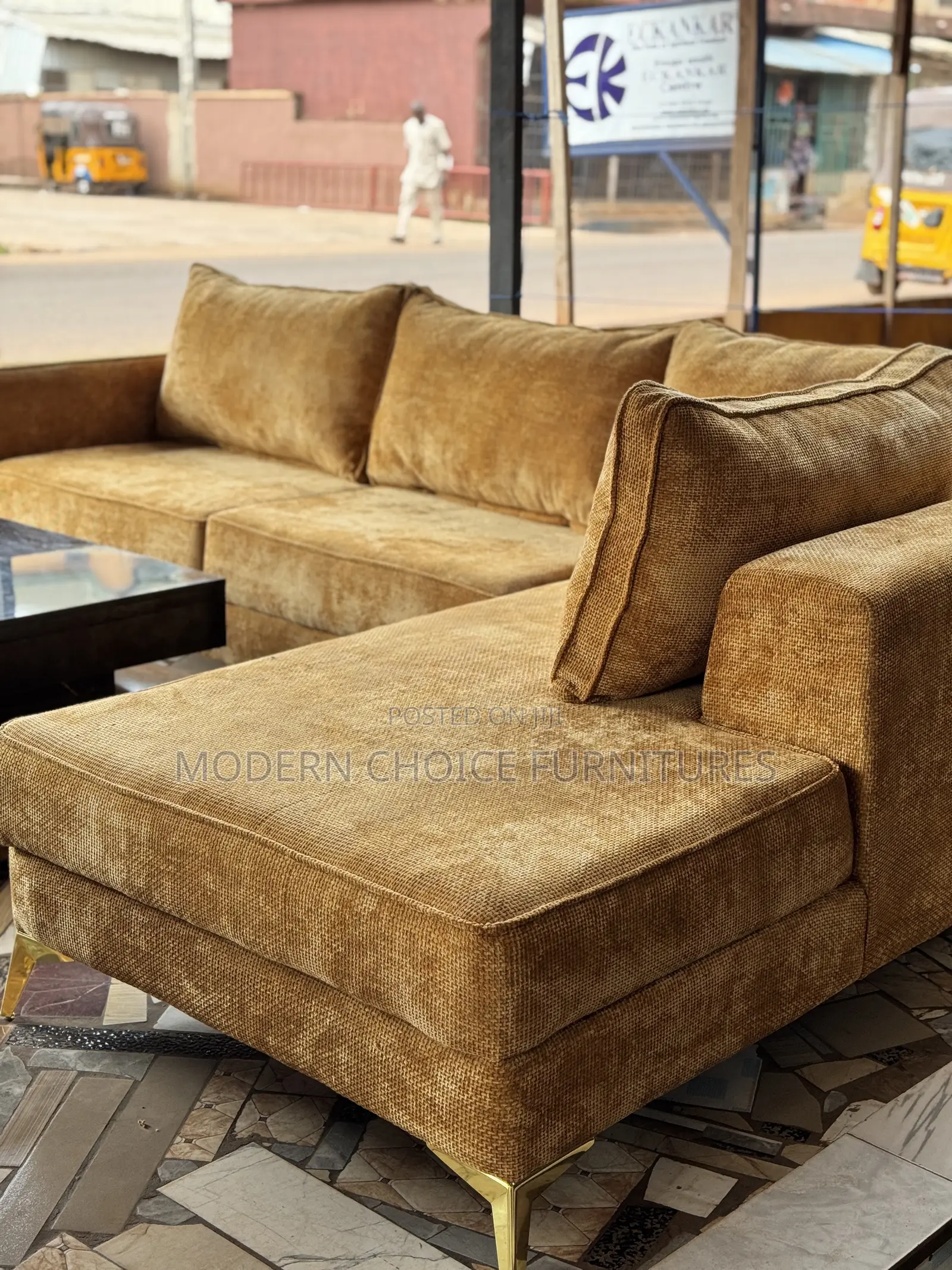 Yello L Shaped Sofa Up for Grab