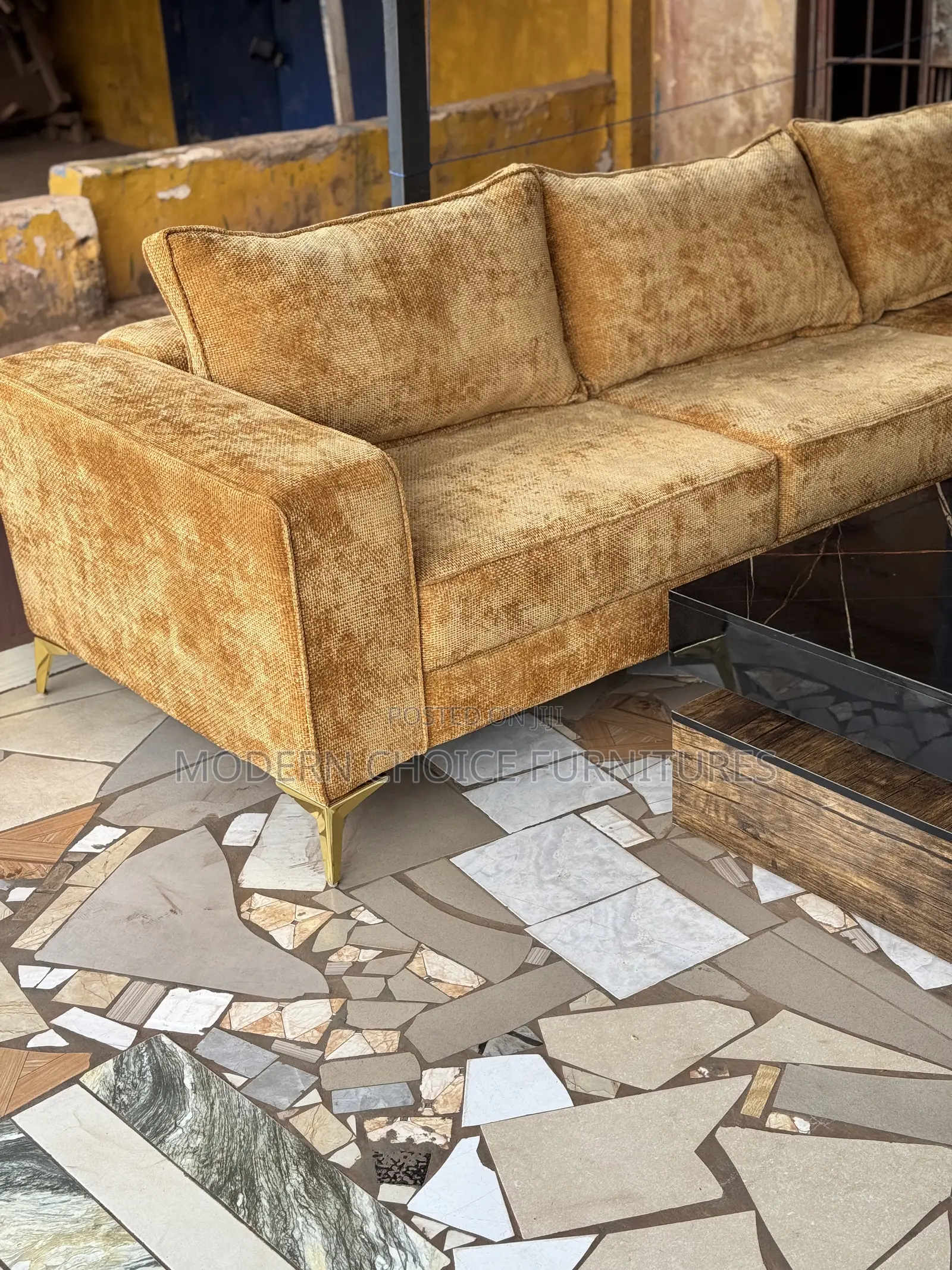 Yello L Shaped Sofa Up for Grab
