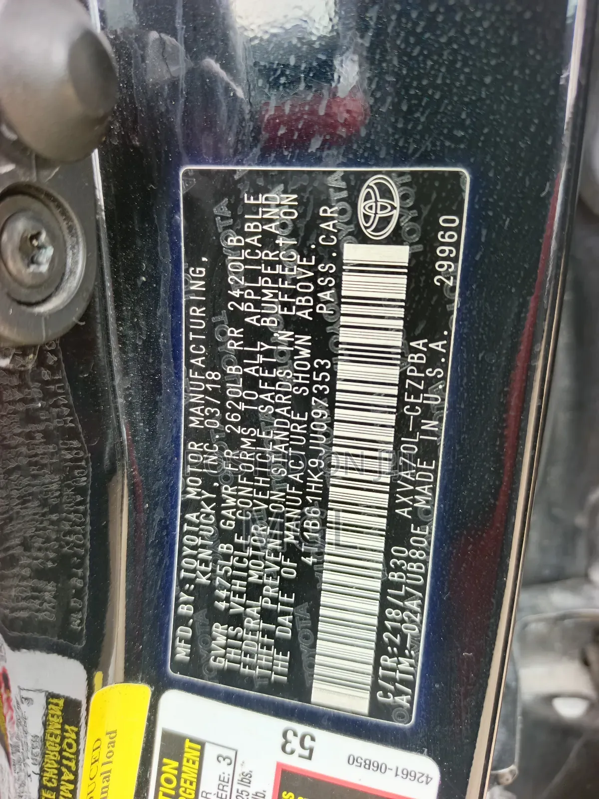 Toyota Camry 2018 Black