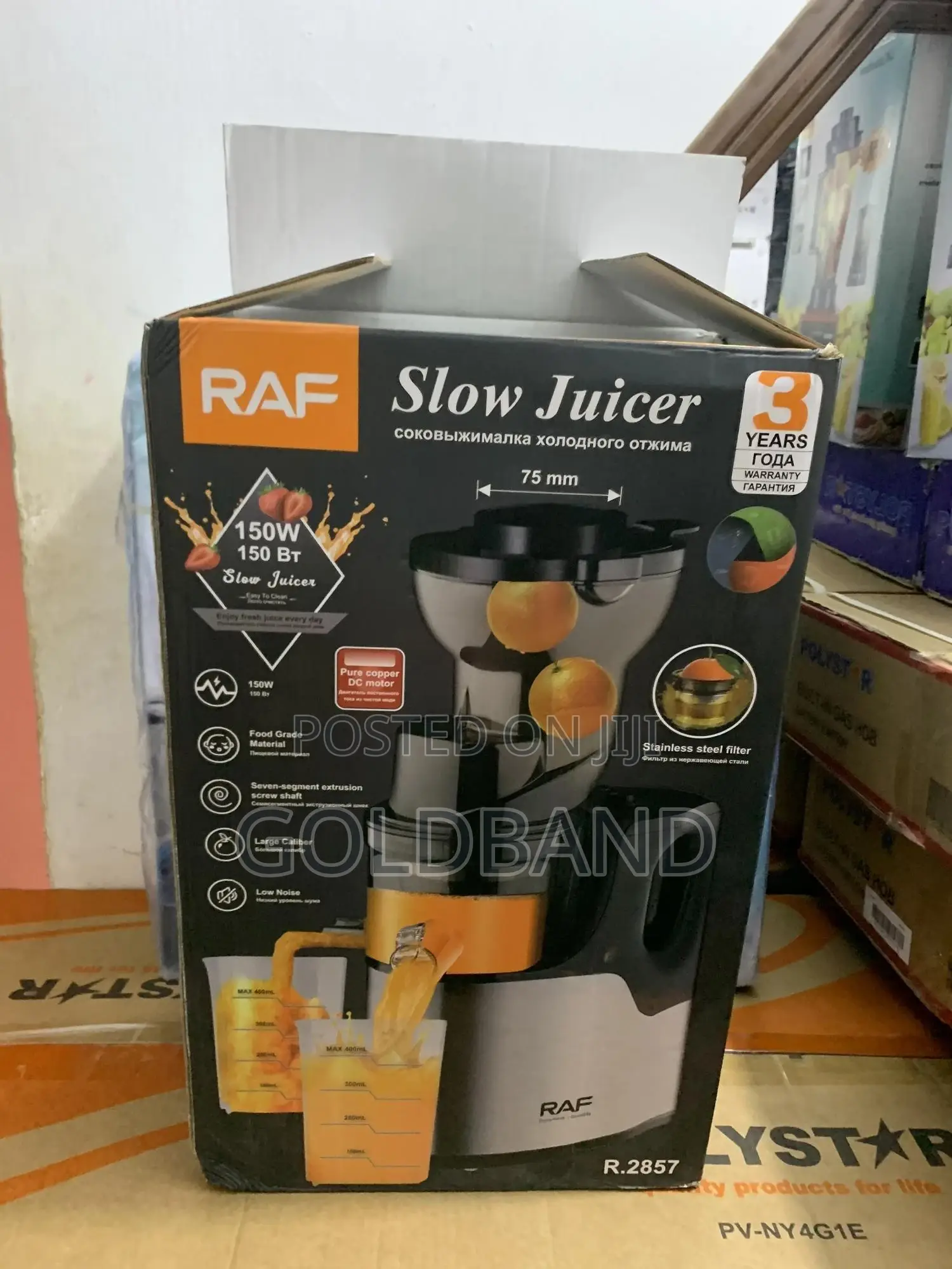 Juice Smarter With Raf 150w Slow Juicer