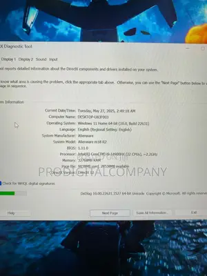 Laptop Dell Alienware M18 R2 32GB Intel Core i9 SSD 1T