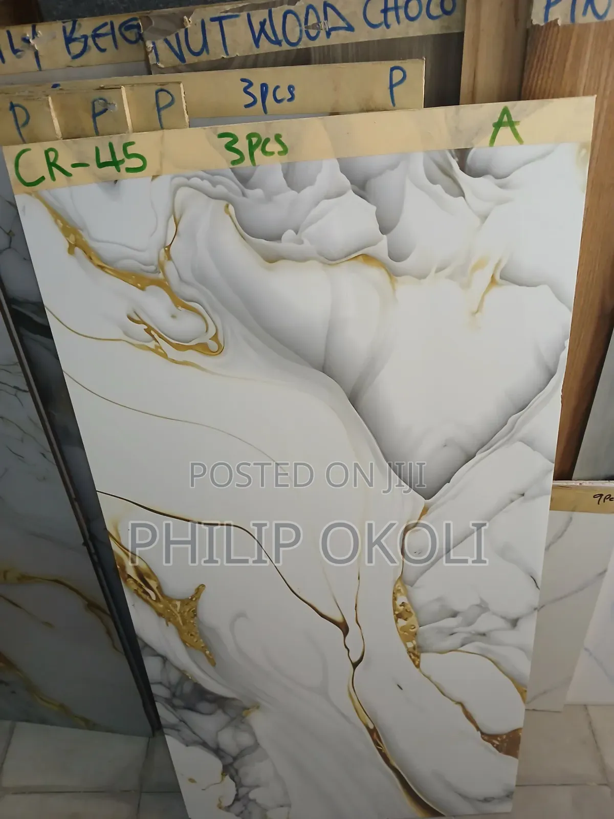 Golden Pattern Porcelain Floor Tiles