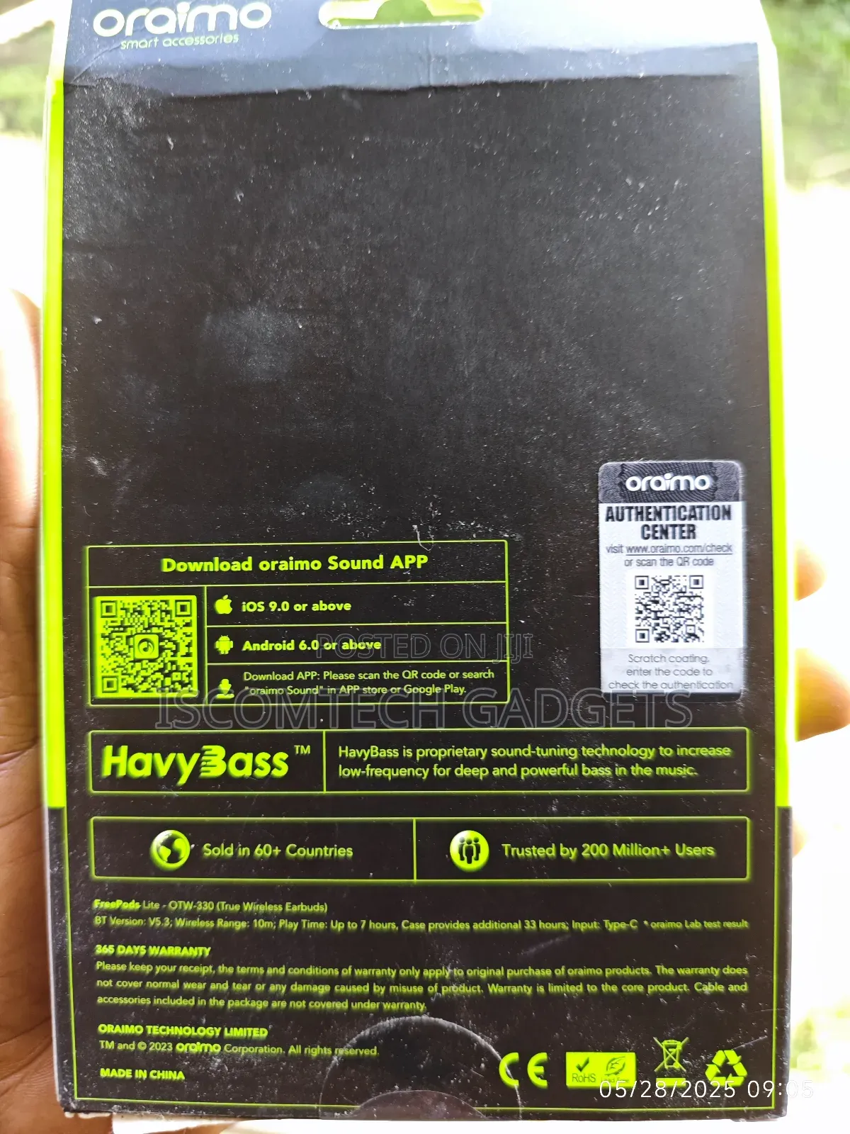 Oraimo Freepods Lite