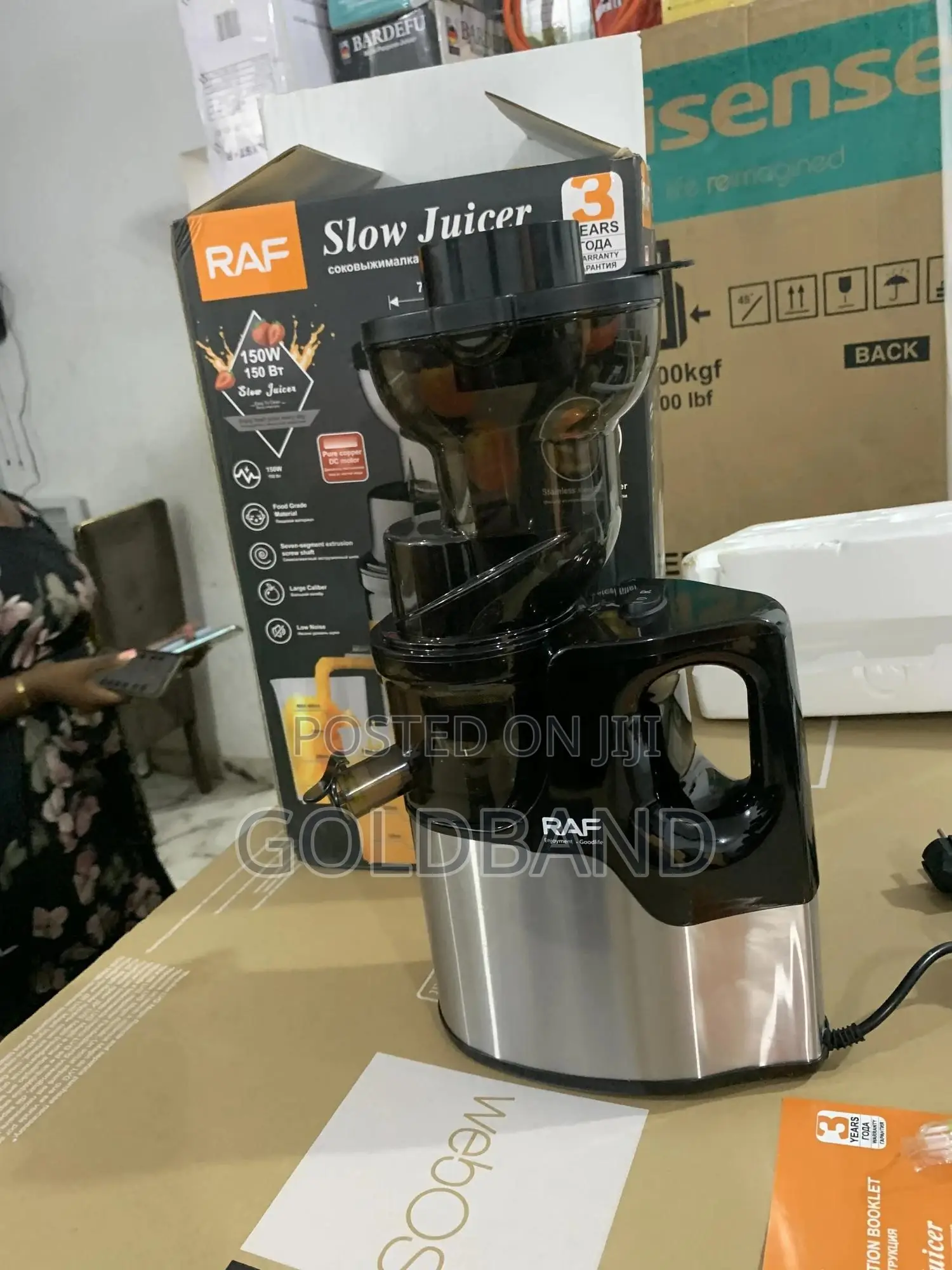 Raf 150w Slow Juicer R-2857 With Slow Extraction Sysytem