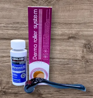 Minoxidil 5% With Derma Roller for Hair, Beard Growth