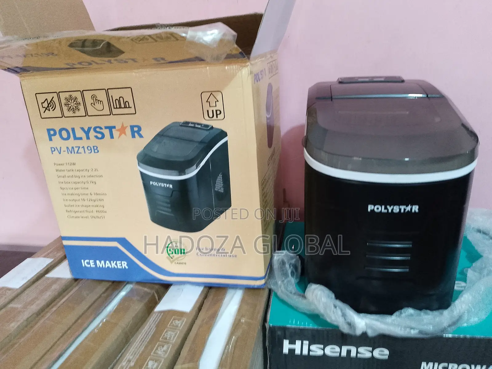 Frozen Cubes Fast With Polystar Ice Maker - Pv-mz19b