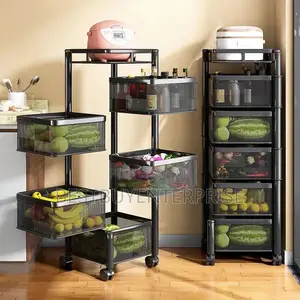 5 Layer Mesh Storage Trolley