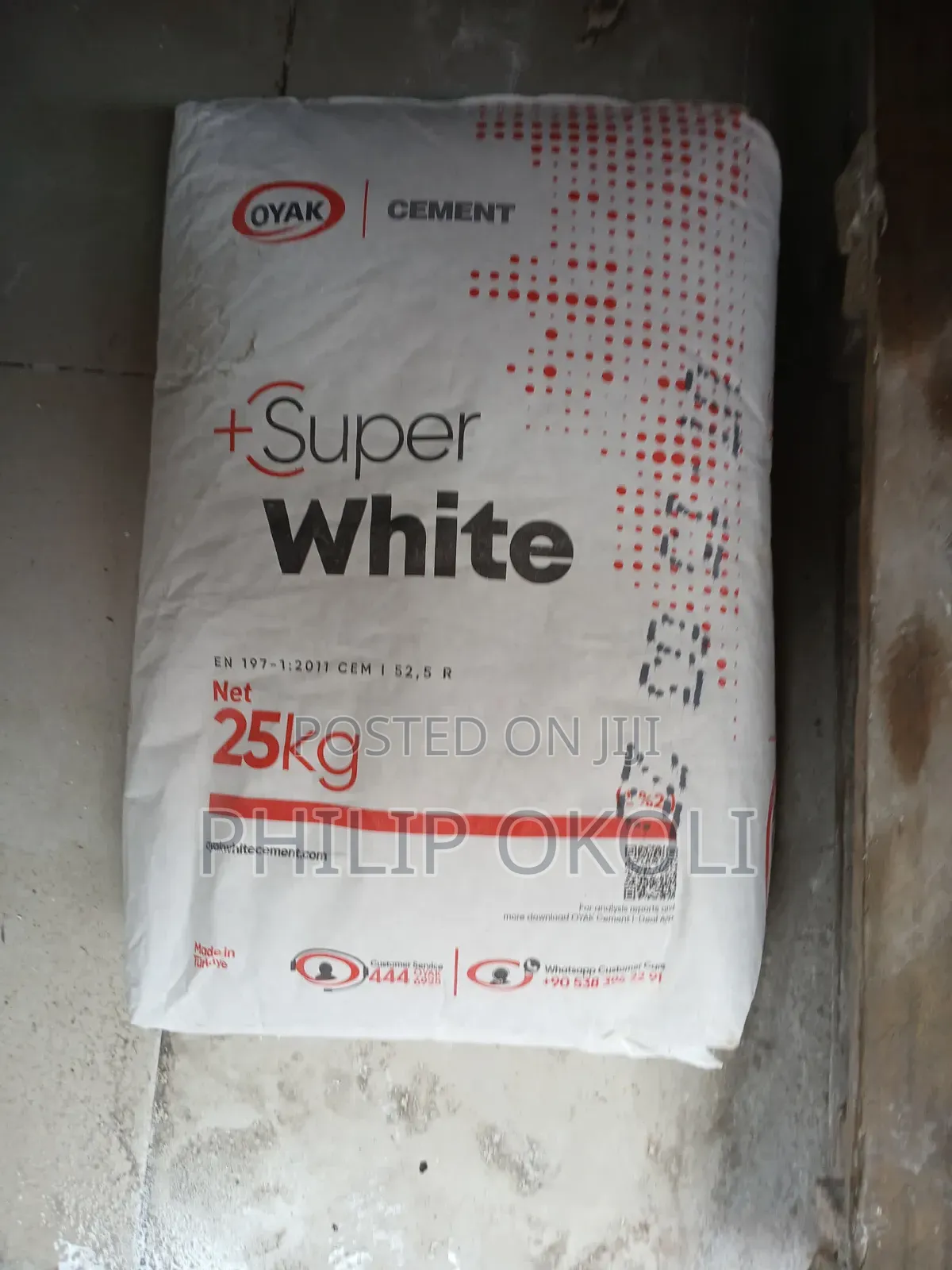 Super White Oyak Turkey White Cement(25kg)