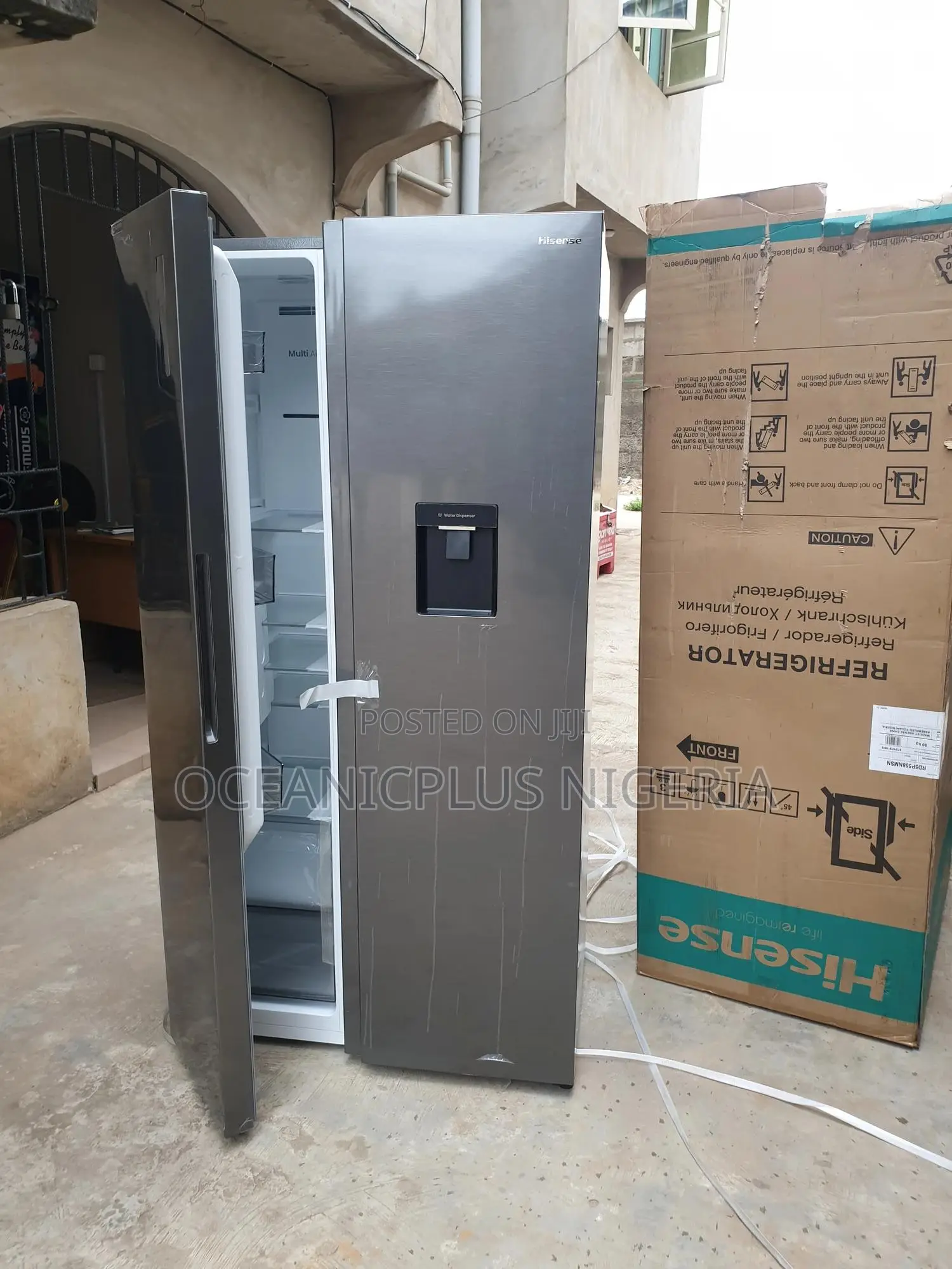 Super Cool Hisense 529l Side by Side Refrigerator