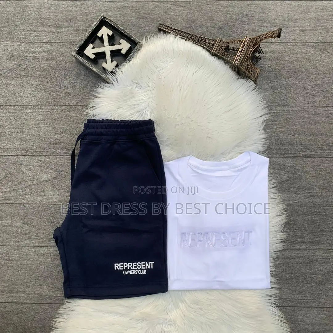 Represent Embroidered T-Shirt X Represent Short Available.
