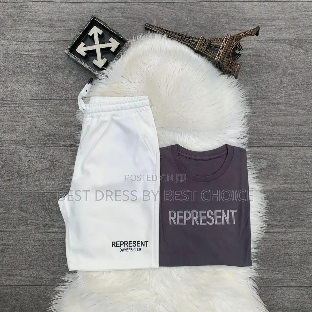 Represent Embroidered T-Shirt X Represent Short Available.
