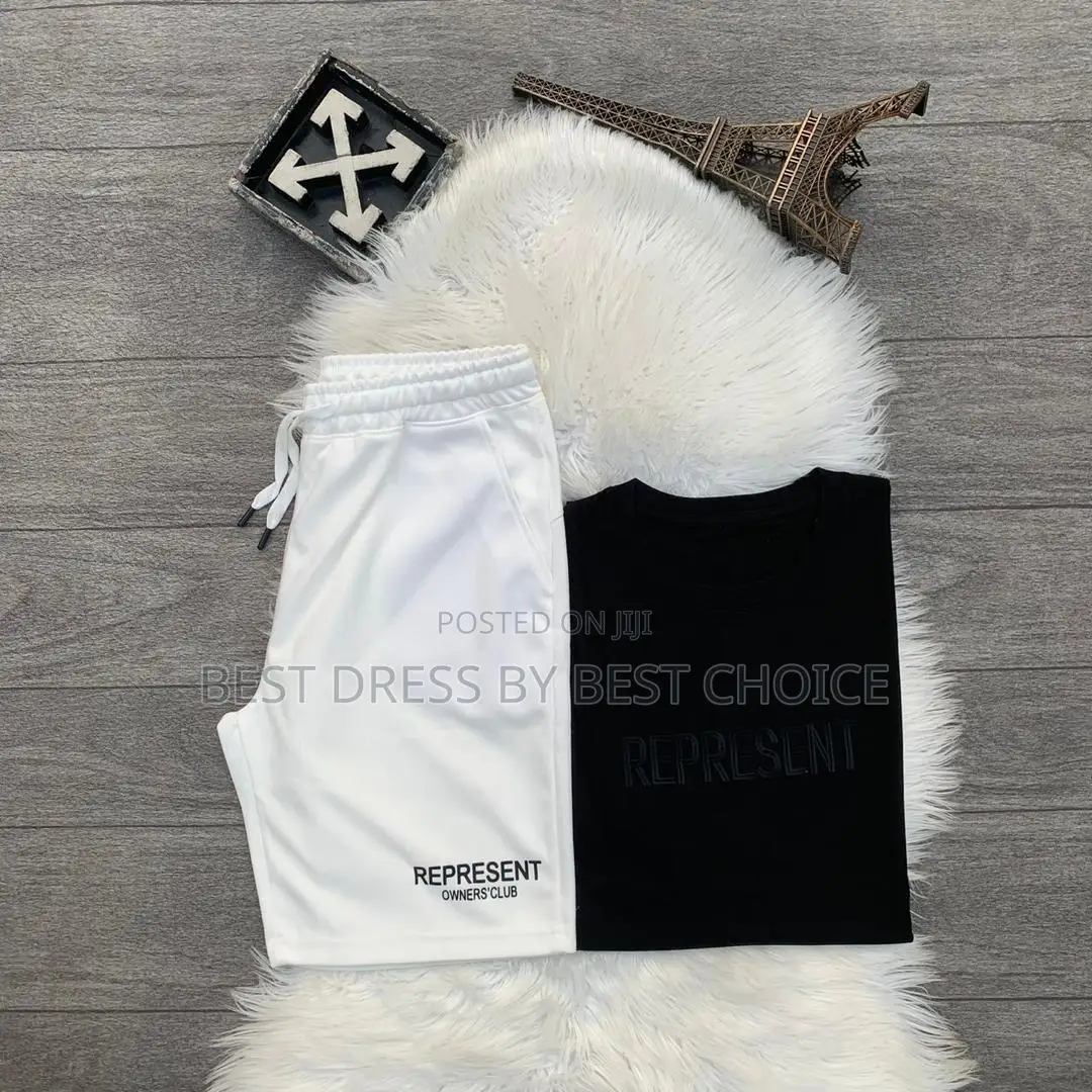 Represent Embroidered T-Shirt X Represent Short Available.